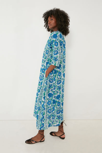 Blue Dijon Classic Long Kurta