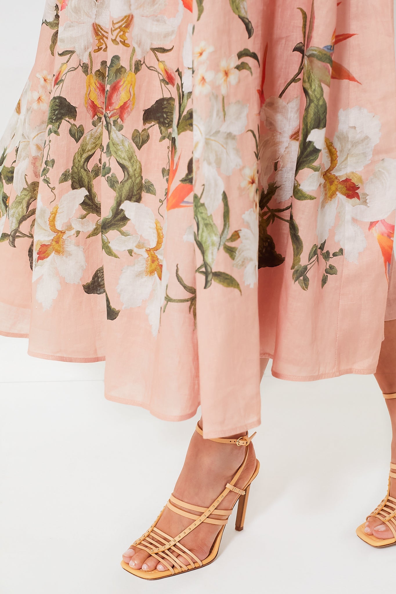 Pink Palm Lexi Billow Long Dress