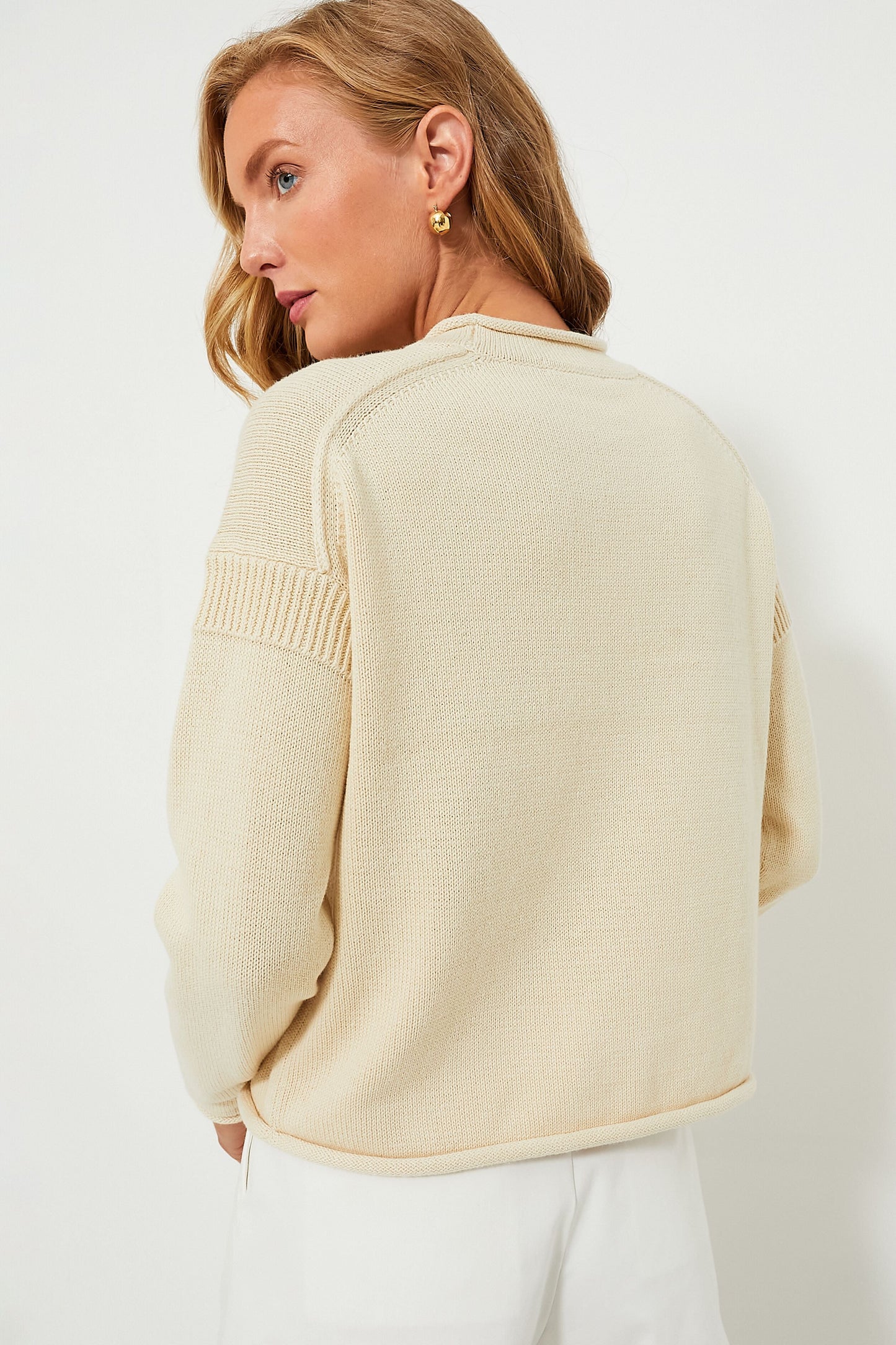 Pale Oak Mariner Roll Neck