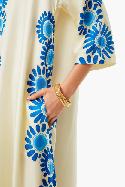 Daisy Placee Azzurro Muumuu Dress
