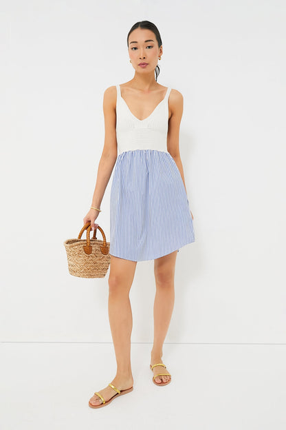 The White and Royal Esmee Dress