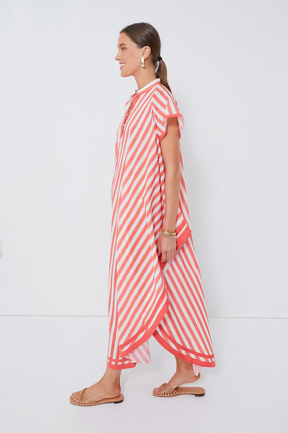 Coral Stripes Anouk Dress