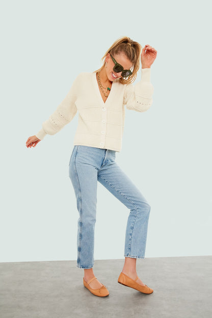 Sandshell Ana Stitch Cardigan