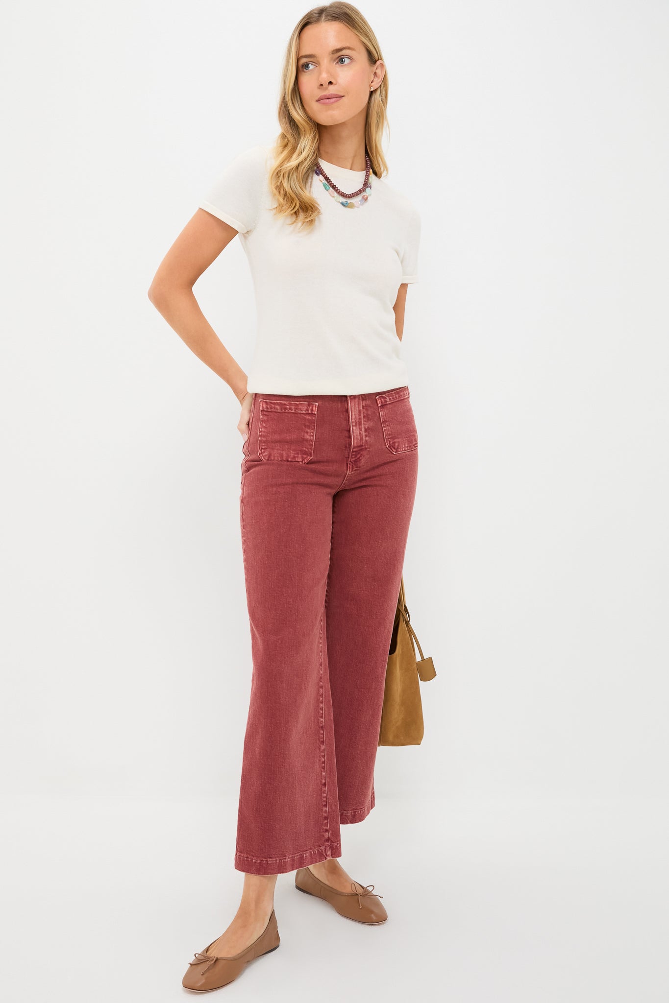 Sandwashed Spice Virginia Wideleg Ankle