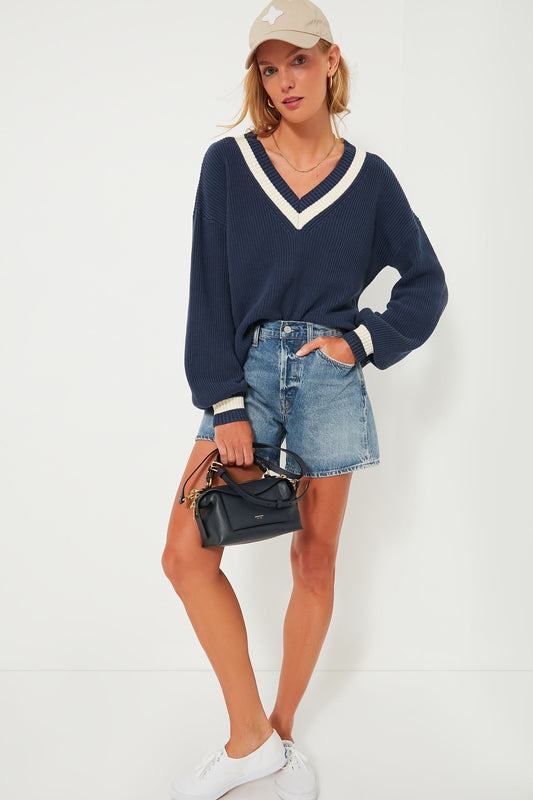 Washed Navy Ashe Sweater