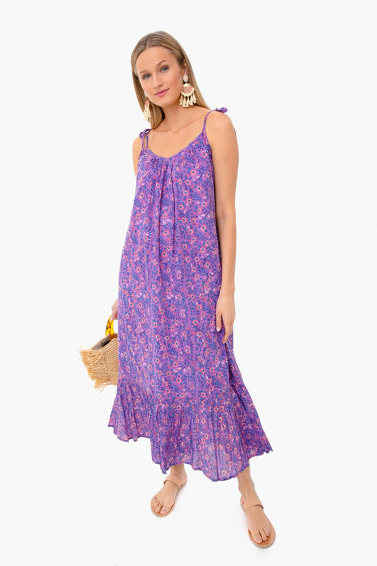 Violet Wildflower India Sundress