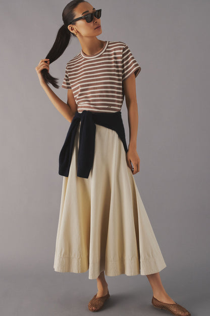 Mocha Stripe Parker Classic Tee