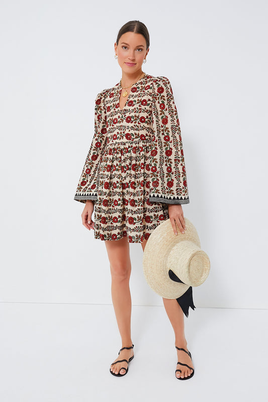 Brown Maple Short Savannah Climbing Ivy Dress