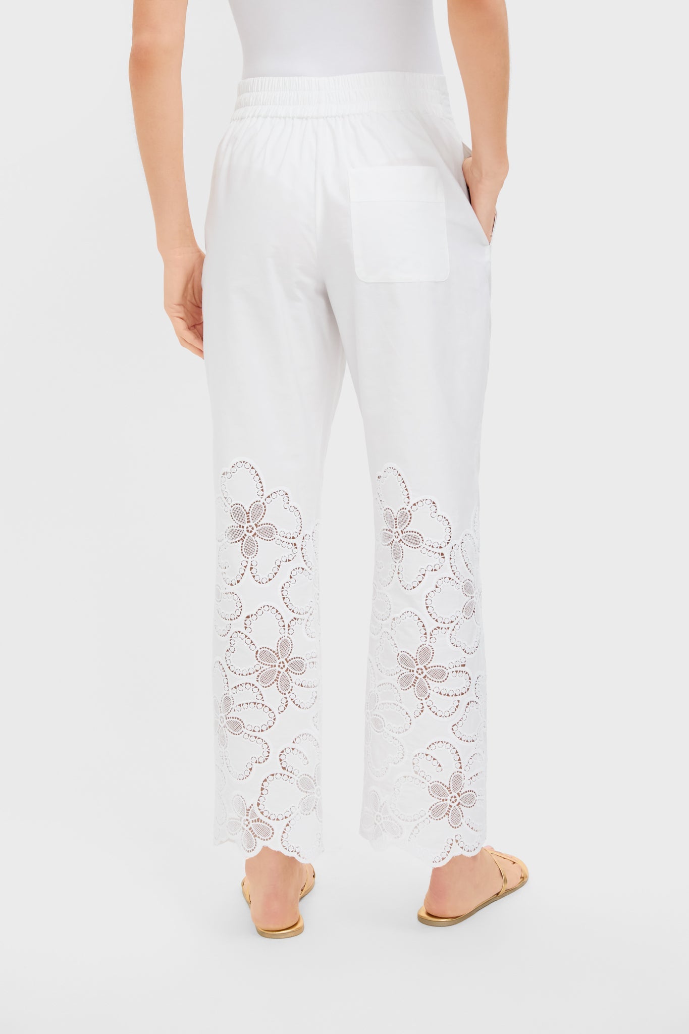 Ivory Joshua Lace Trousers