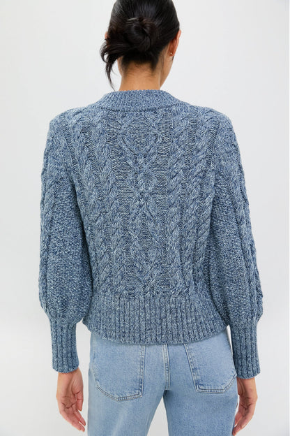 Marled Blue Colette Cardigan