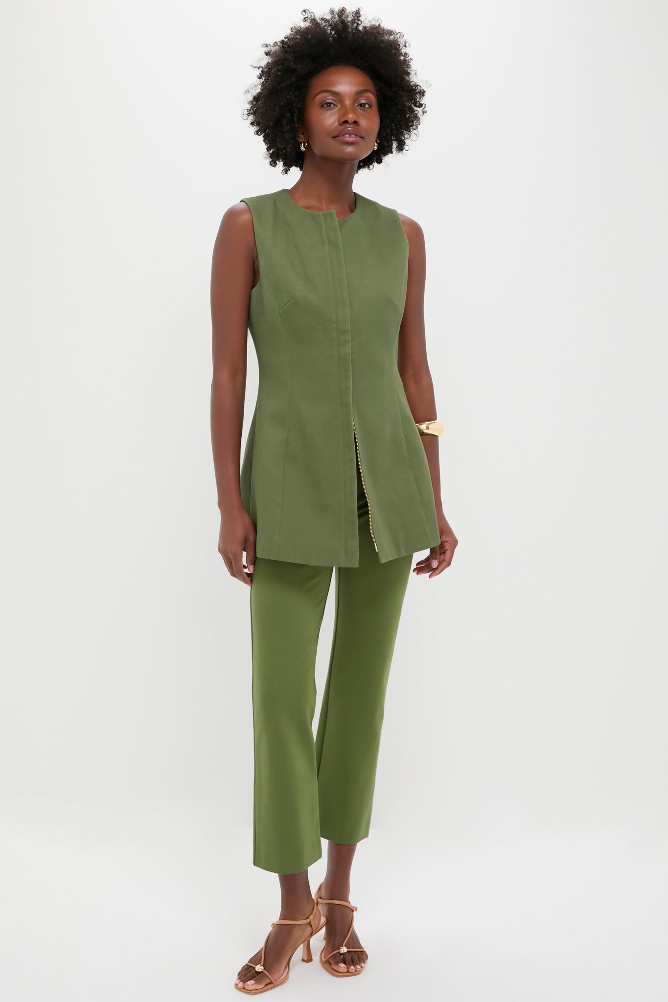 Green Rhoda Tunic Top