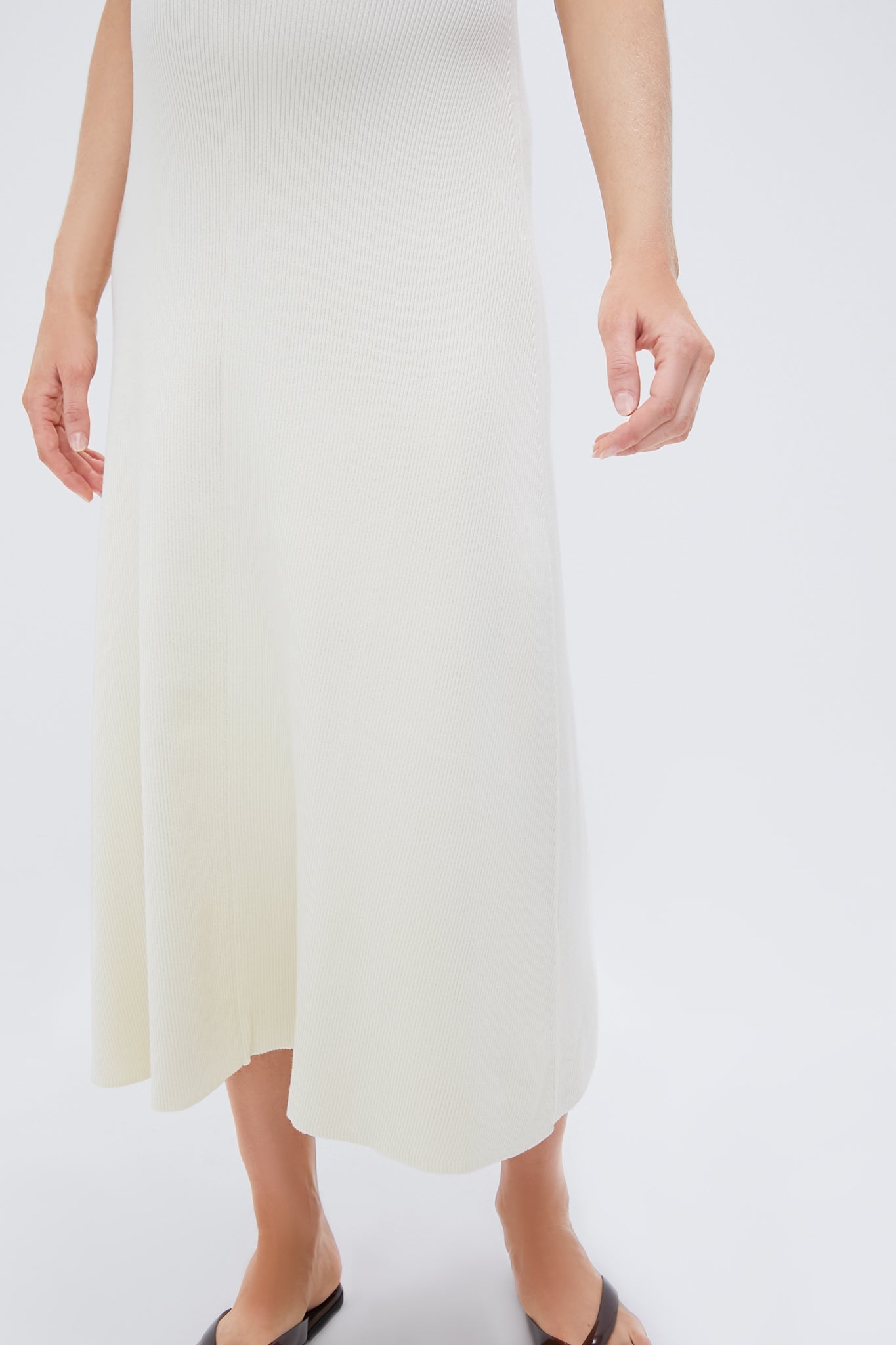 Ivory and Navy Stripe The Kaitlyn Dress