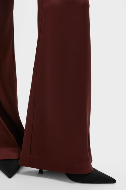 Chocolate Satin Deja Pants