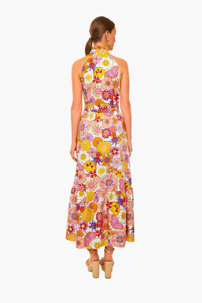 Good Vibes Pink Biba Cotton Dress