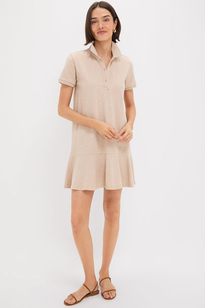 Sandstone Pique May Polo Dress