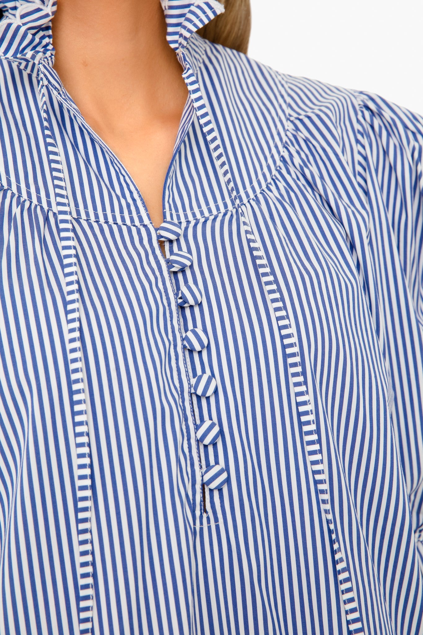 Blue Stripe Holloway Dress