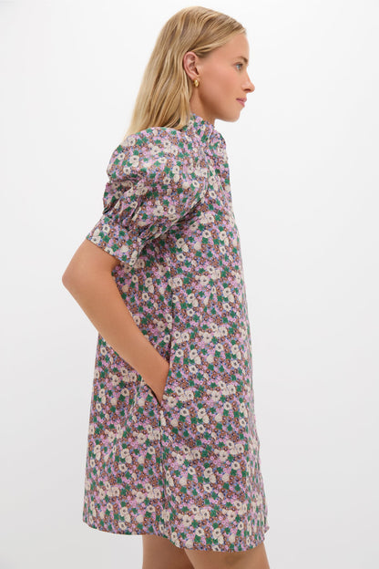 Purple Multi Floral Louisa Mini Dress