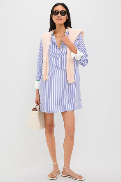 Blue Stripe Rohan Shirt Dress