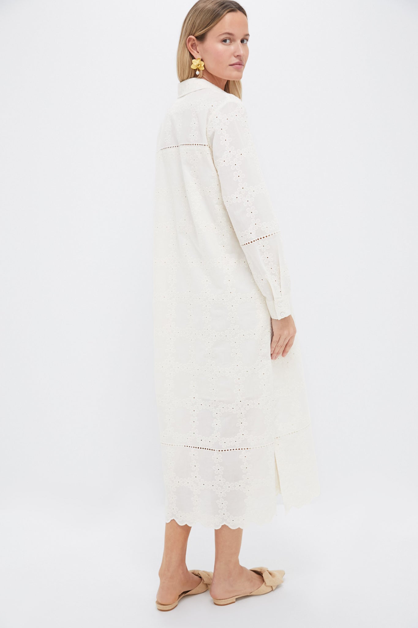 Ivory Eyelet Griffin Dress