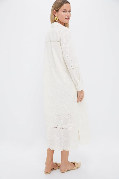 Ivory Eyelet Griffin Dress