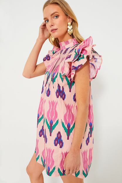 Sumba Pink Pintuck Flirty Dress