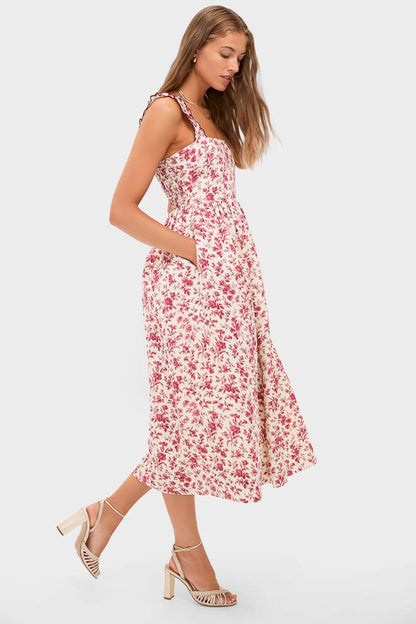 Pomegranate Bloom Rolia Dress