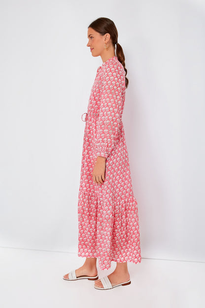 Crescent Flower Bon Pink Frances 3 Dress