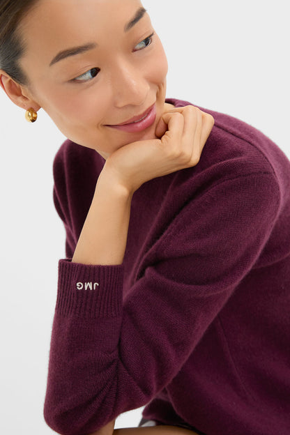 Wine Tasting Cashmere Bodie Boyfriend Crewneck
