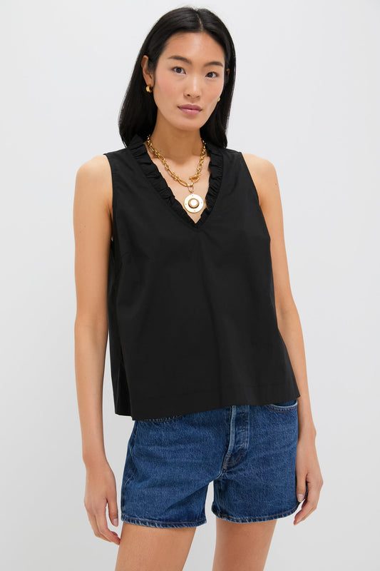 Black Veronica Top