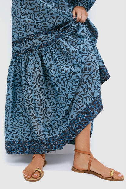 Indigo Midnight Vine Viviana Dress