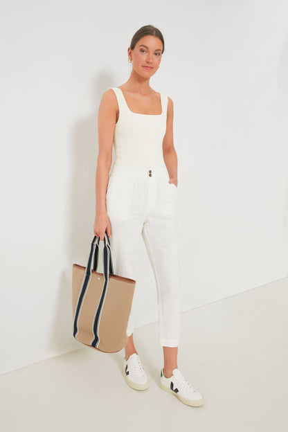 White Pull-On Pant