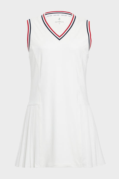 Americana Stripe Performance Jersey Kemper Tennis Dress