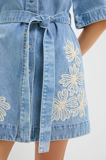 Light Wash Charlene Denim Mini Dress
