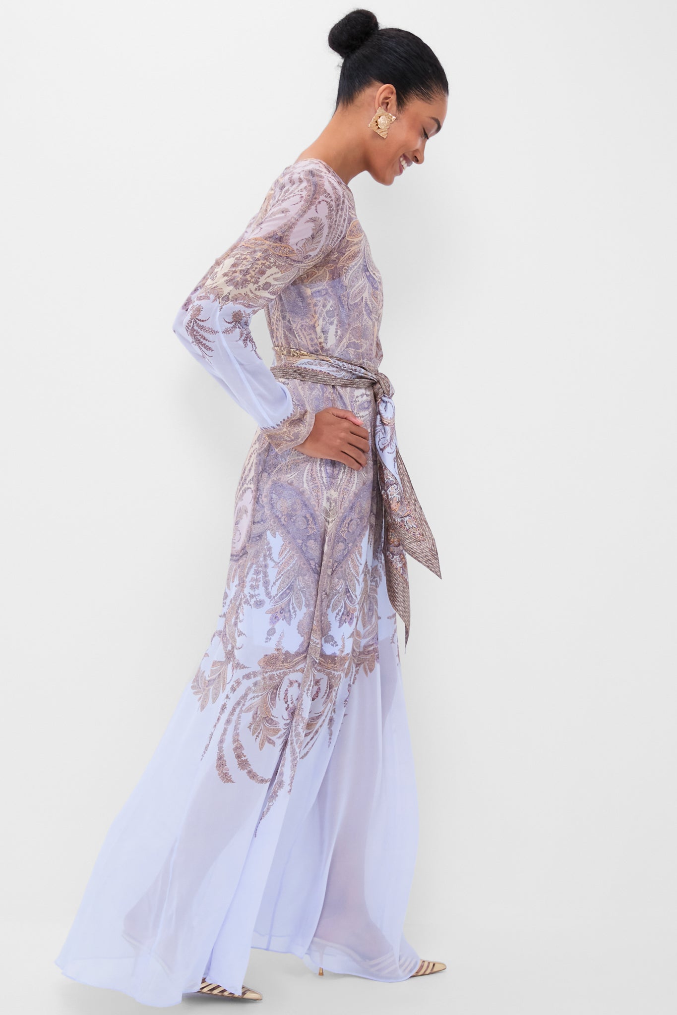 Lilac Paisley Hypnotic Sheath Dress