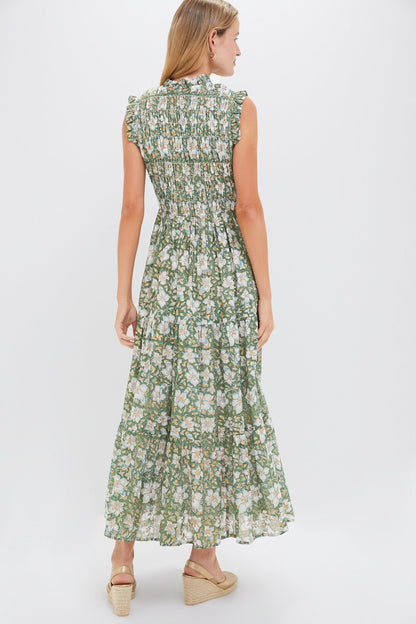 Ivy Olive Sleeveless Smocked Maxi Dress