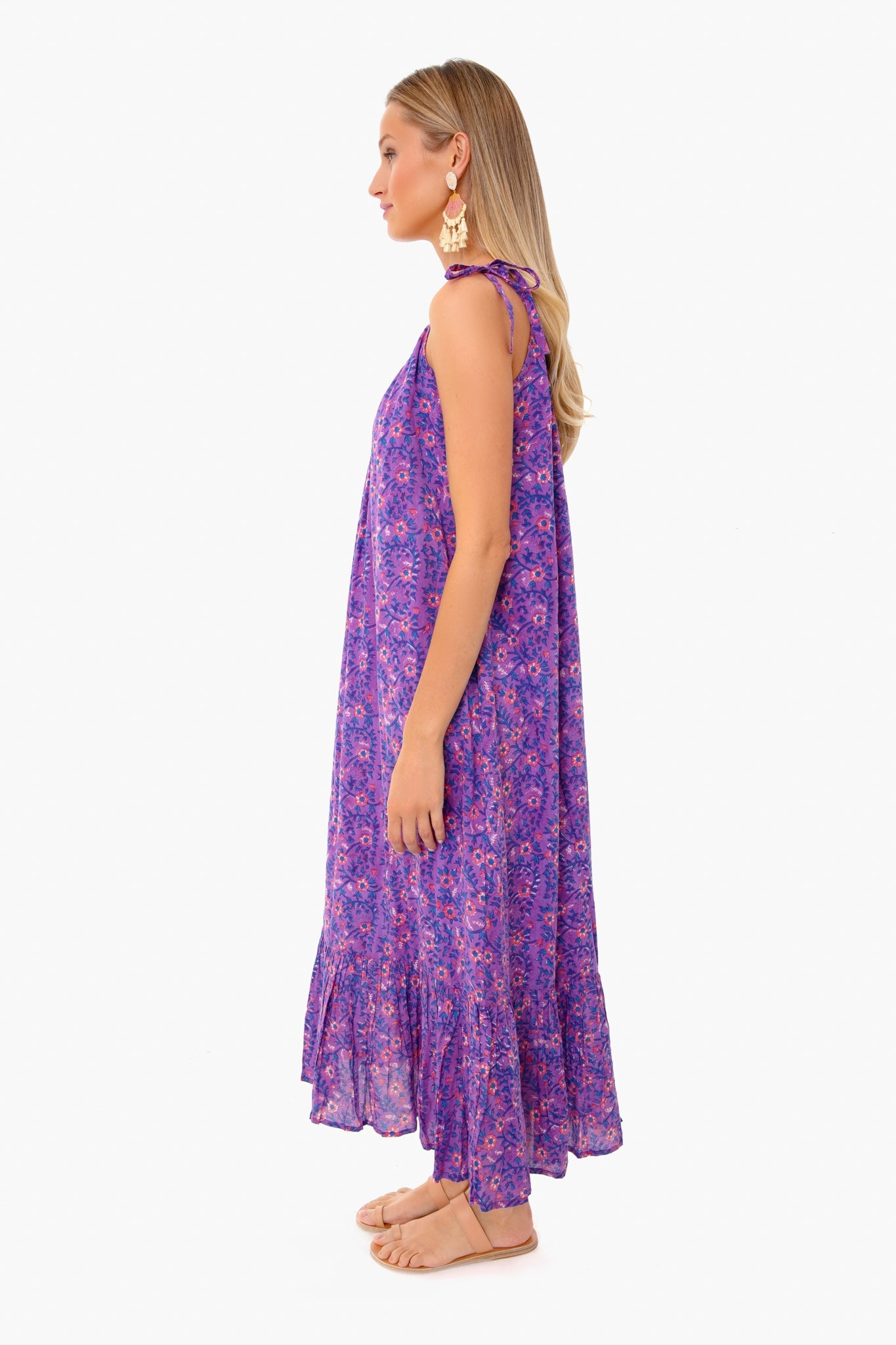 Violet Wildflower India Sundress