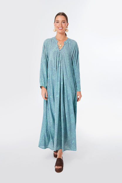 Shangri-La Periwinkle Fiore Maxi Dress