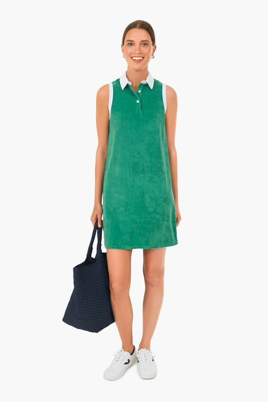 The Green Terry Polo Dress