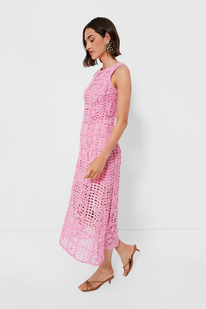 Textured Sleeveless Maxi Dress