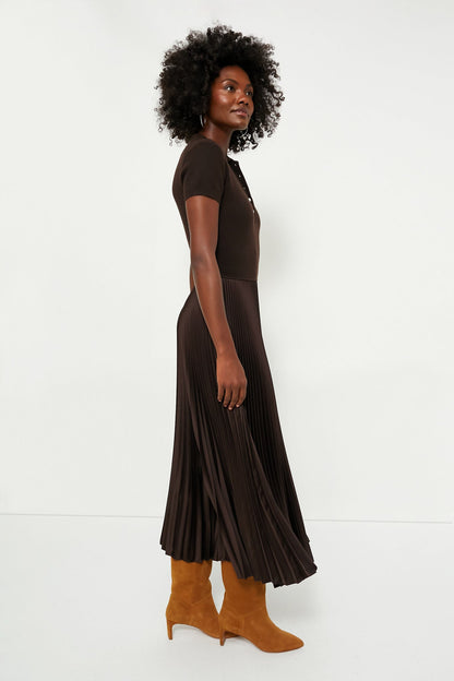 Squire Brown Short Sleeve Day Dress