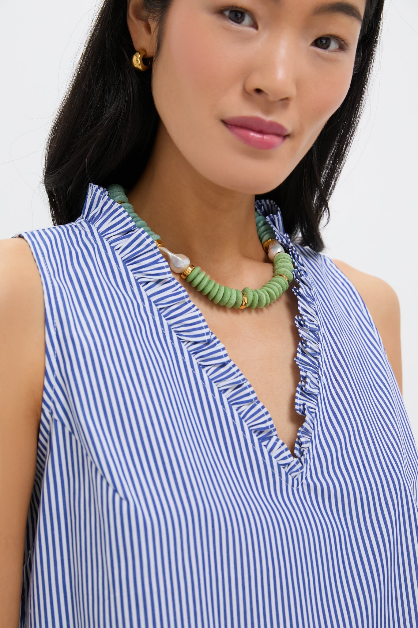 Striped Veronica Top