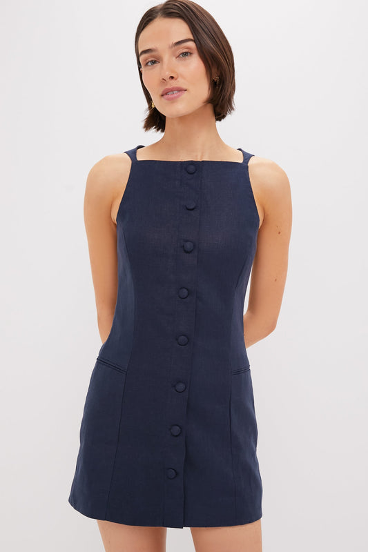 Navy Ambra Mini Dress