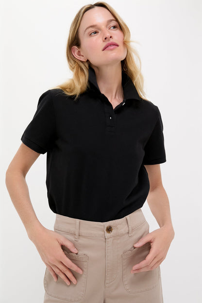 Black Pique Pique Murray Classic Polo