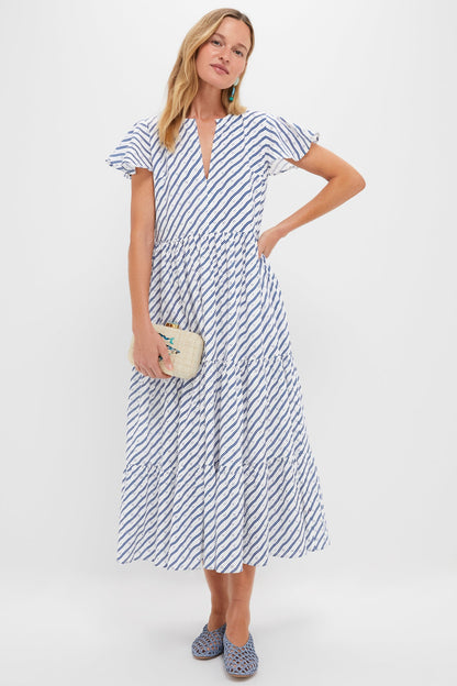 Dipsy Navy V-Neck Maxi Dress