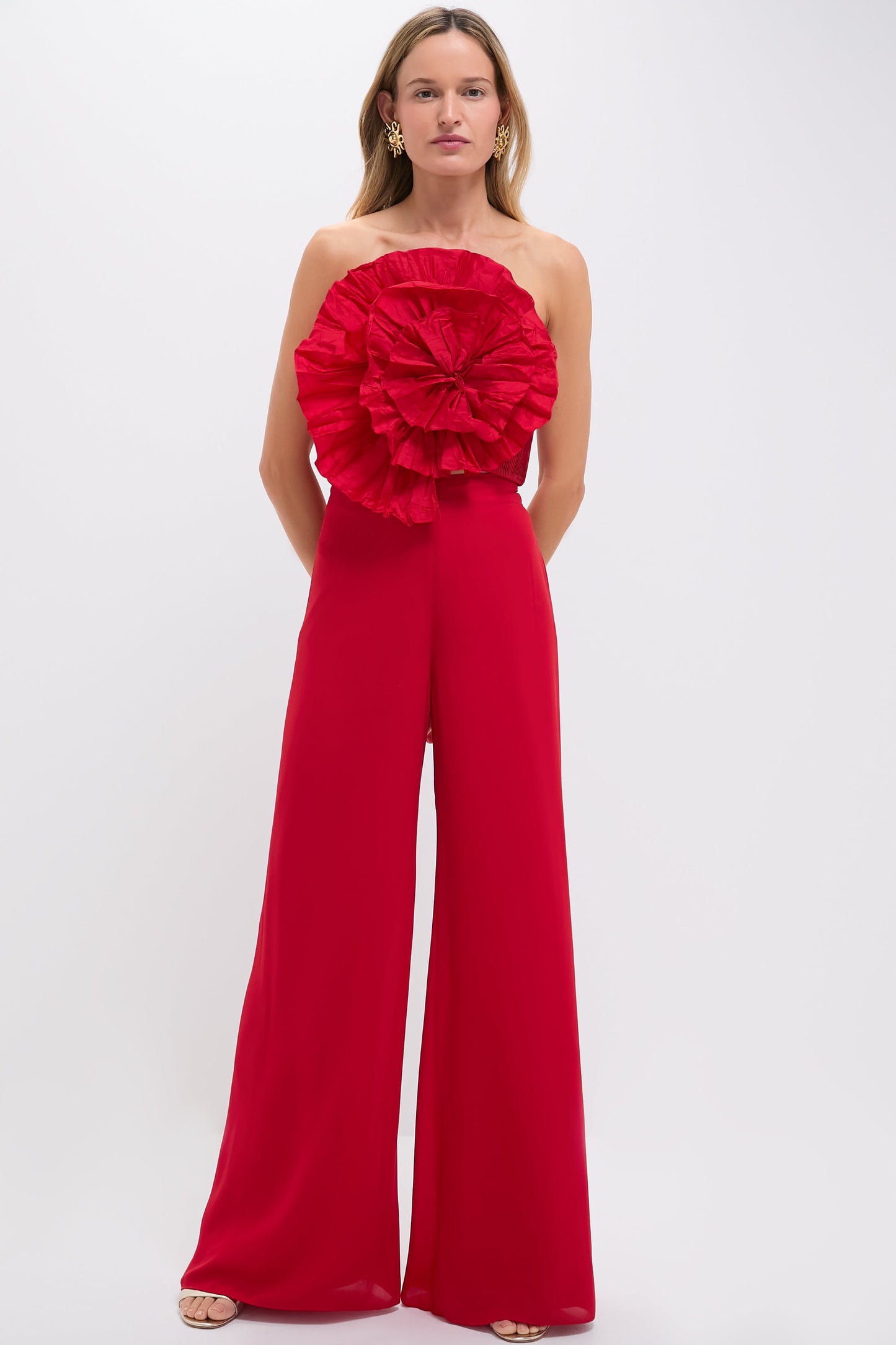 Coral Red Kali Pants