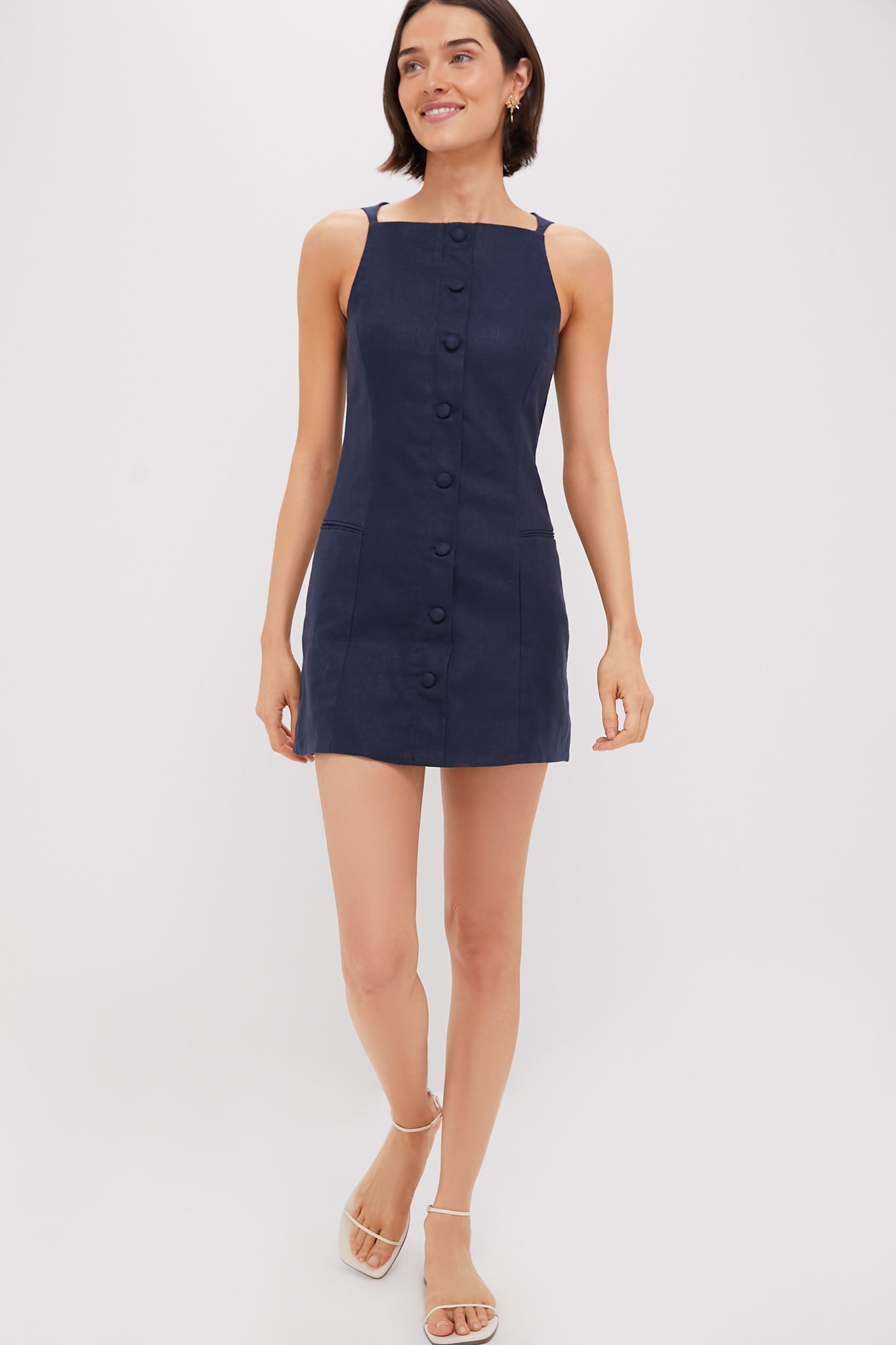 Navy Ambra Mini Dress