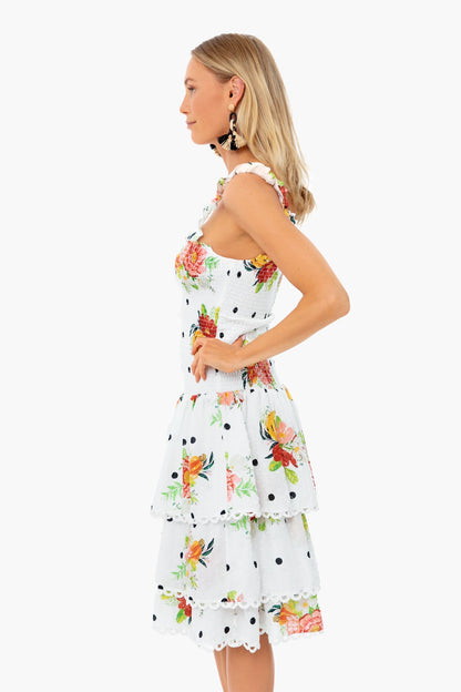 White Nanaju Midi Dress