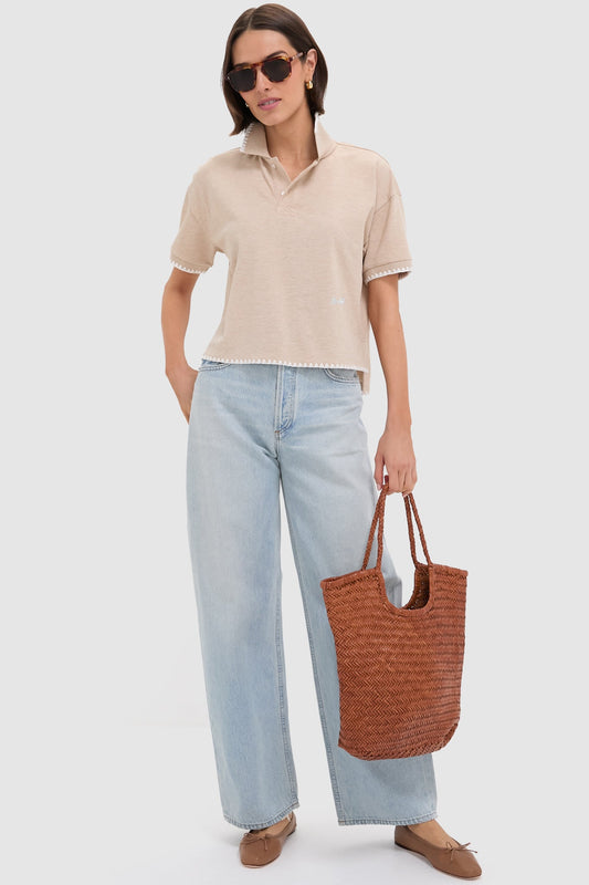 Sandstone Pique Holmes Boyfriend Polo