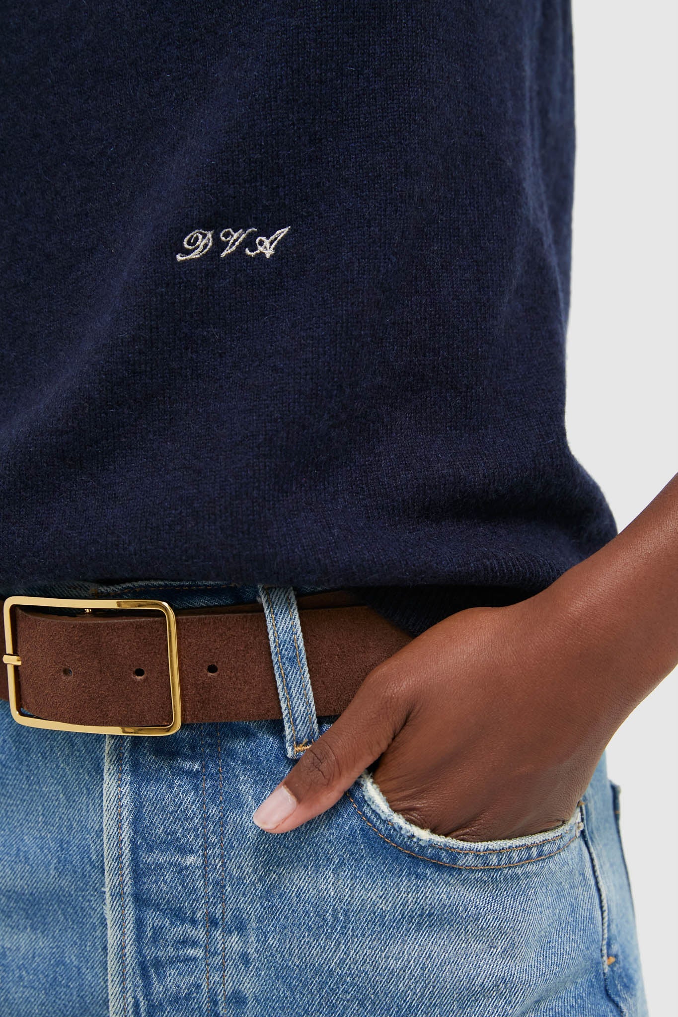 Navy Cashmere Shell