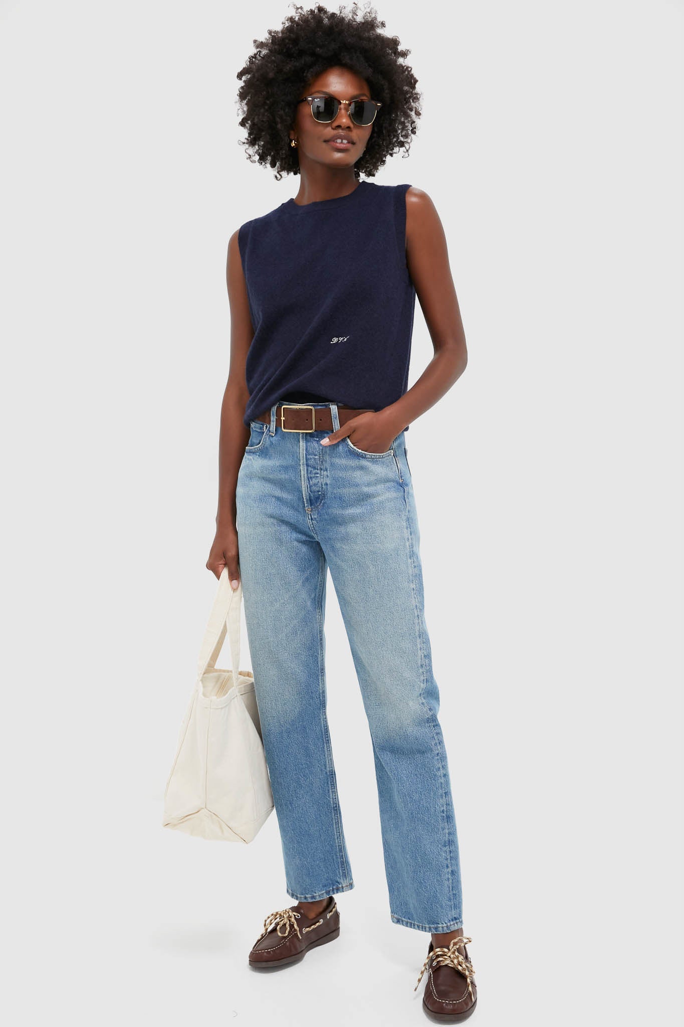 Navy Cashmere Shell